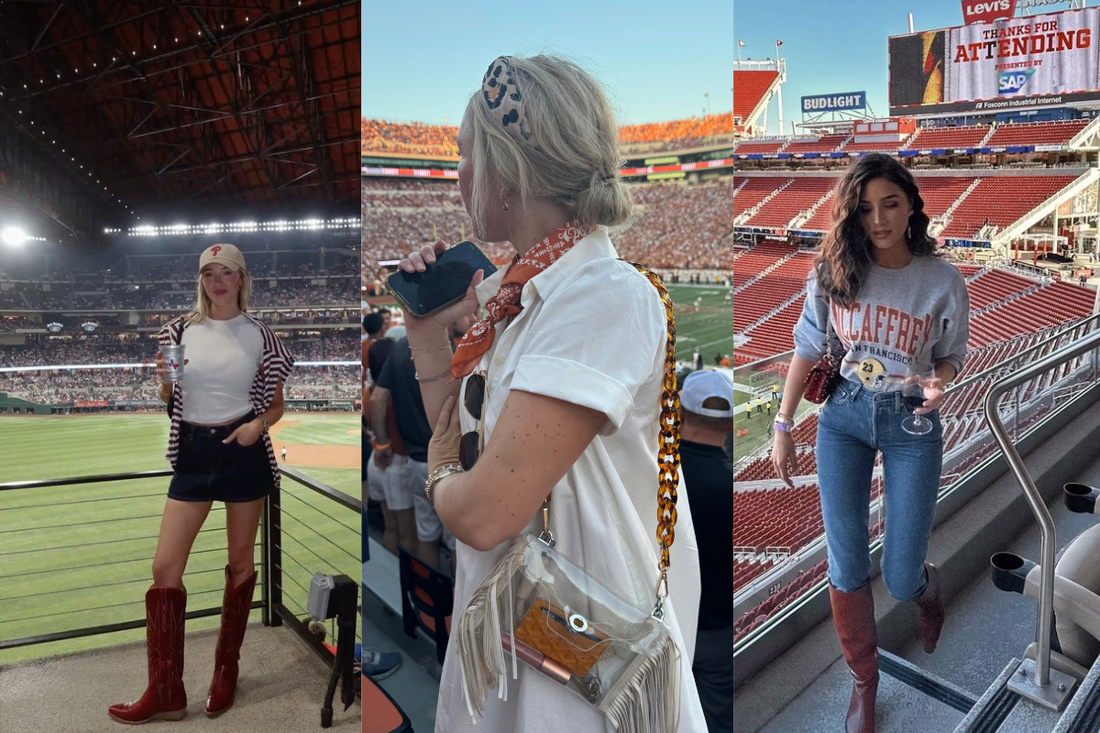 How to Style a Fringe Clear Bag for Game Day - Margo Paige