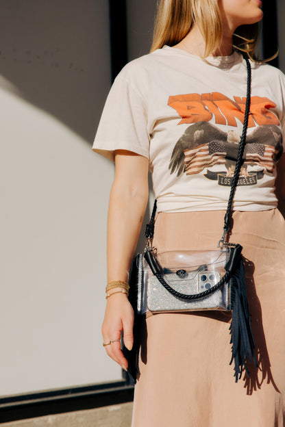 Clear Fringe Crossbody - Margo Paige