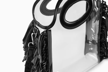 Clear Fringe Tote Bag - Margo Paige