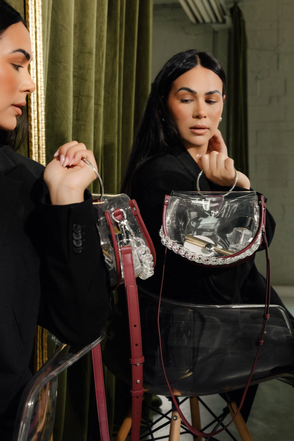 Clear Semi - Circle Crossbody - Margo Paige