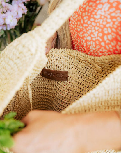Handwoven Raffia Tote Handbag - Margo Paige