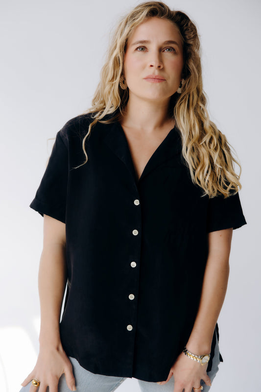 Washable Silk Button Down Shirt - Margo Paige