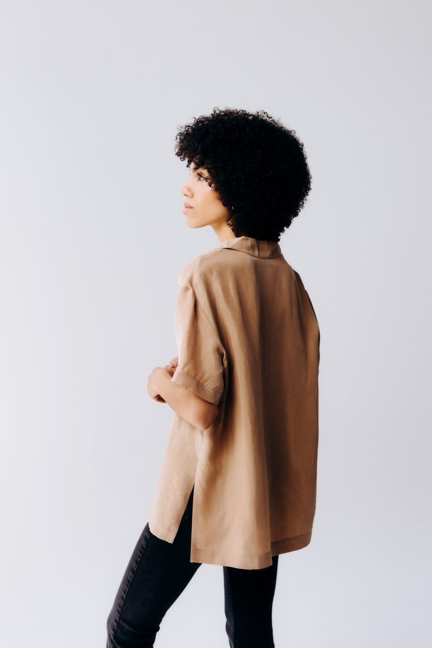 Washable Silk Button Down Shirt - Margo Paige