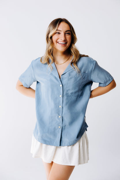 Washable Silk Button Down Shirt - Margo Paige