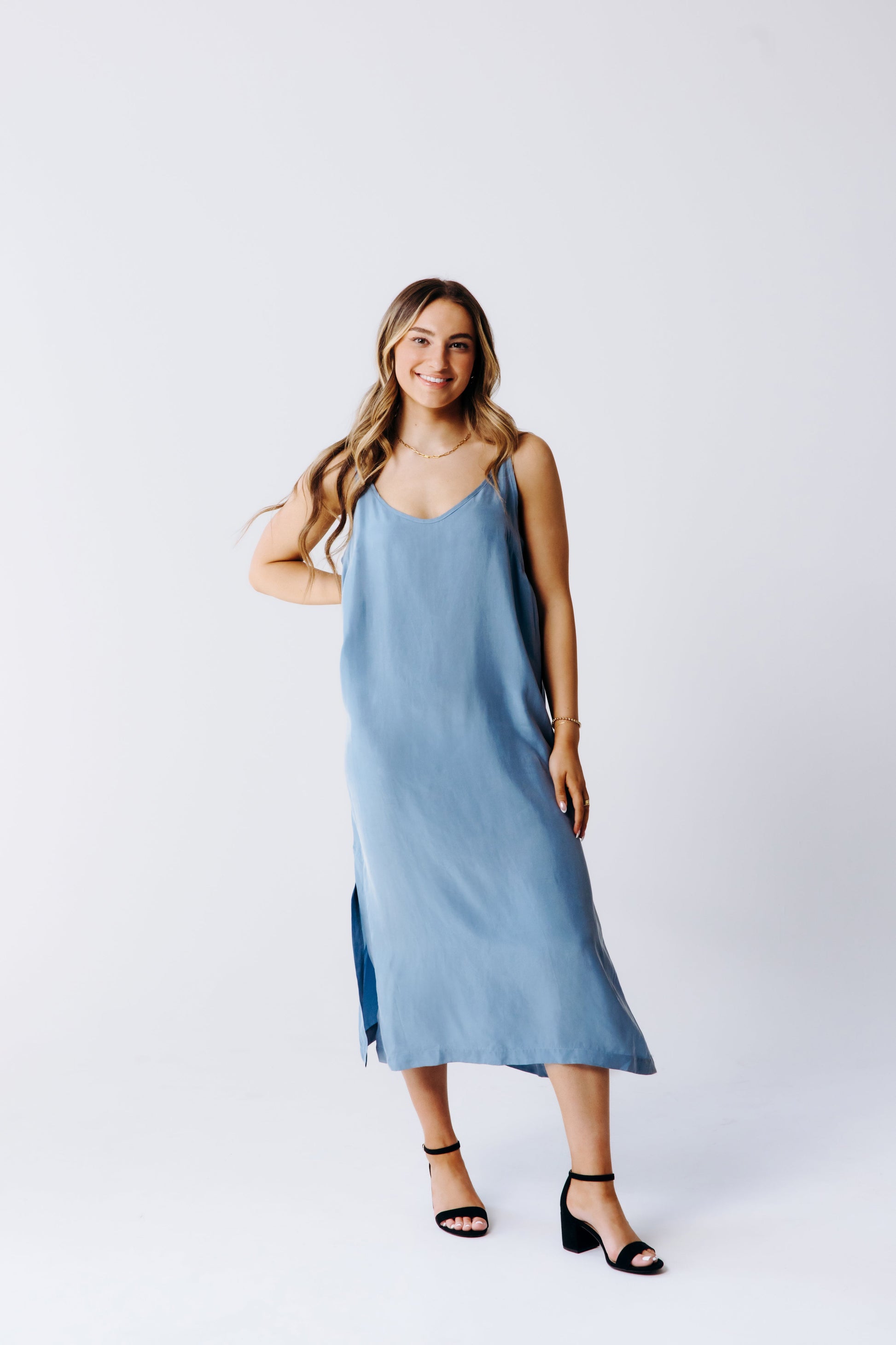 Washable Silk Midi Dress - Margo Paige
