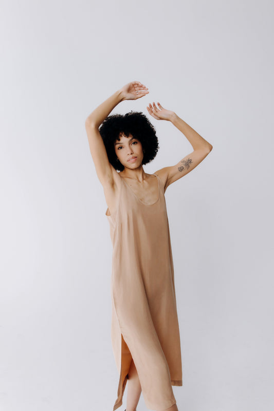 Washable Silk Midi Dress - Margo Paige