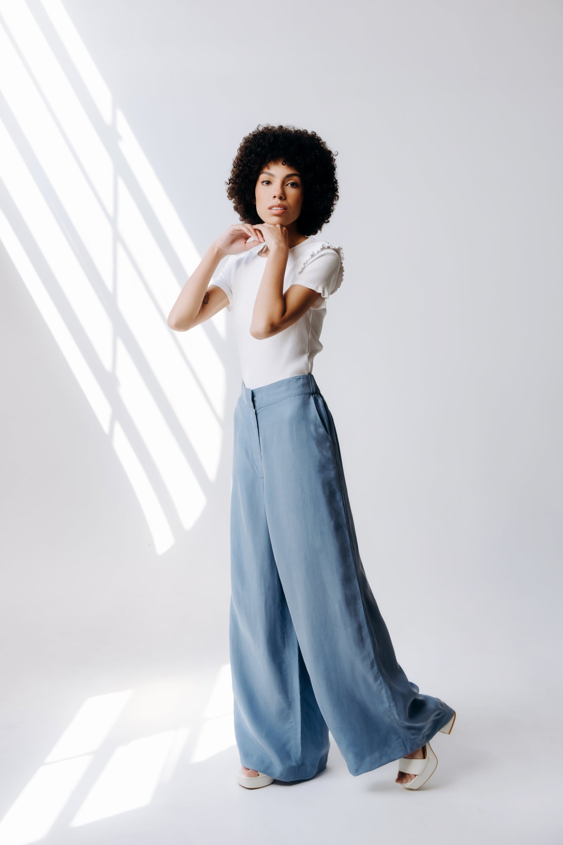 Washable Silk Wide - Leg Pants - Margo Paige