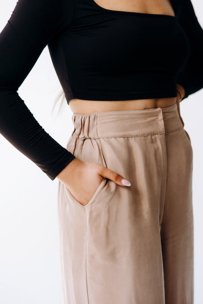 Washable Silk Wide - Leg Pants - Margo Paige